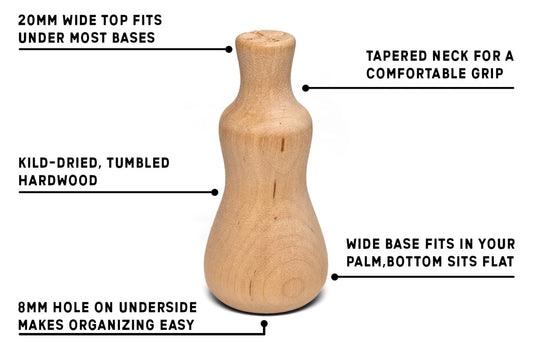 Jolly Lark: Wood Painting Handle