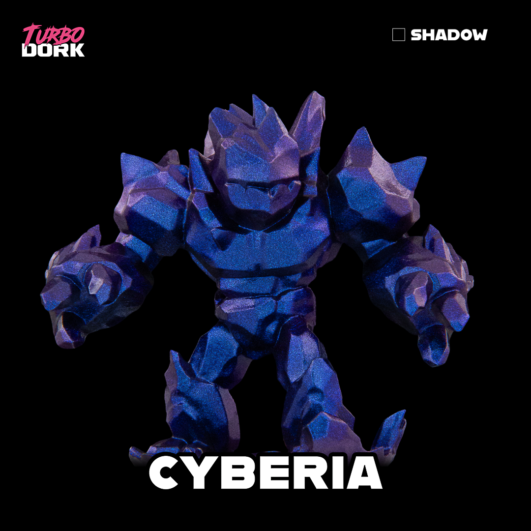 model painted with purplish blue to violet turboshift paint (Cyberia)