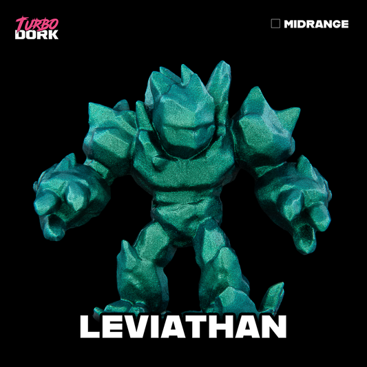model painted with bluish green to greenish blue turboshift paint (Leviathan)