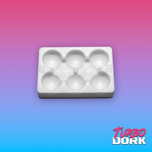 Turbo Dork Small White Silicone Dry Palette (1 Palette for Retailers)