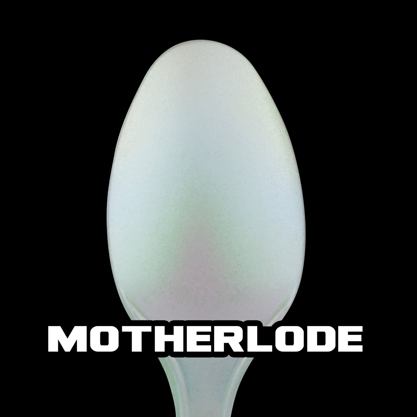spoon with multicolored white turboshift paint (Mother Lode)