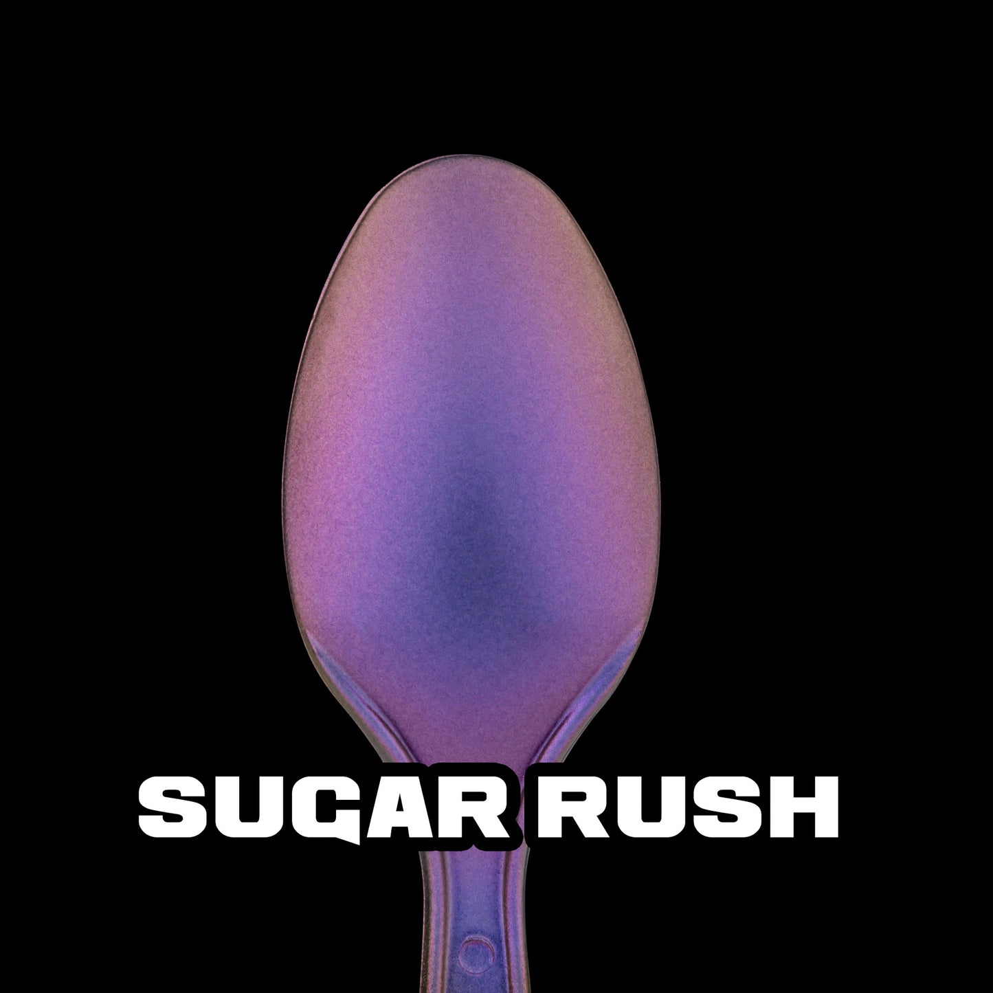 spoon with pink and light purple turboshift paint (Sugar Rush)