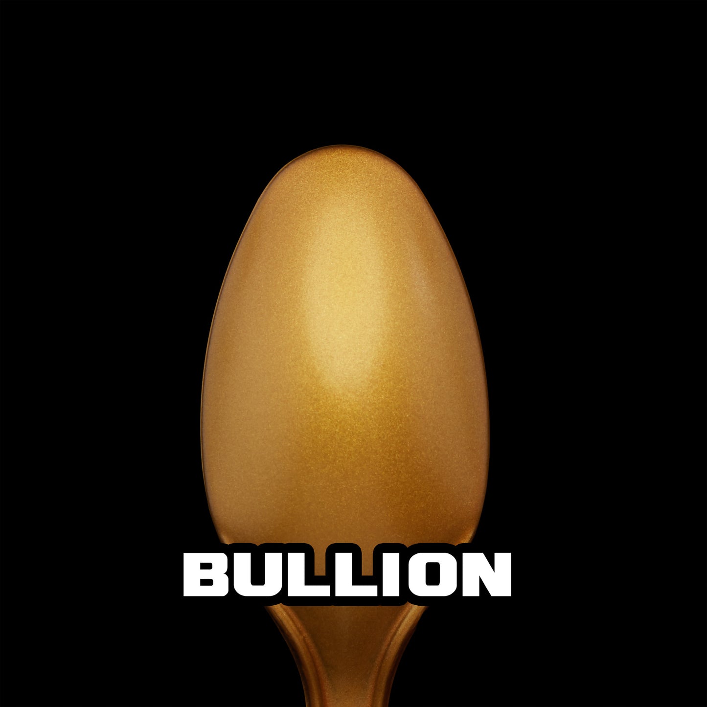 spoon with medium gold metallic paint (Bullion)