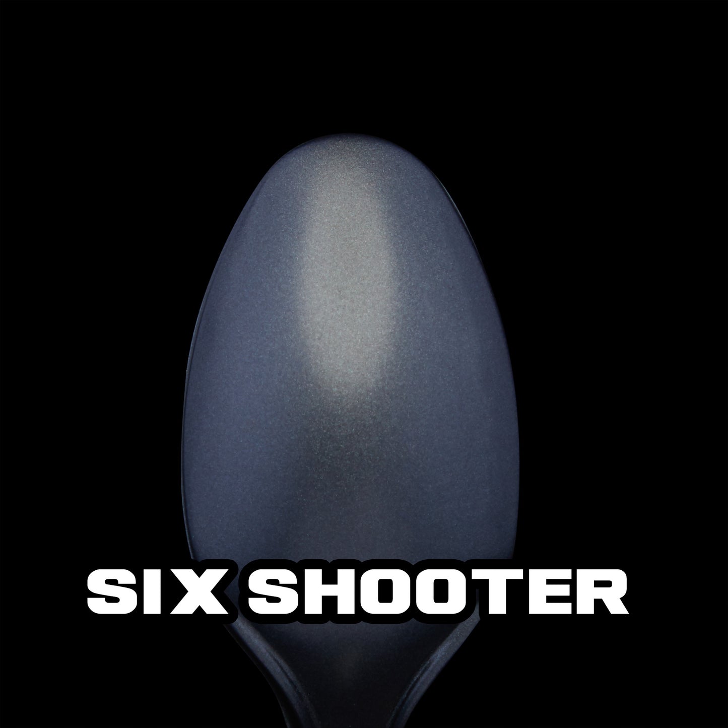 spoon with dark silver metallic paint (Six Shooter)