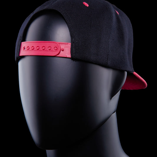 Turbo Dork logo standard pink hat - back