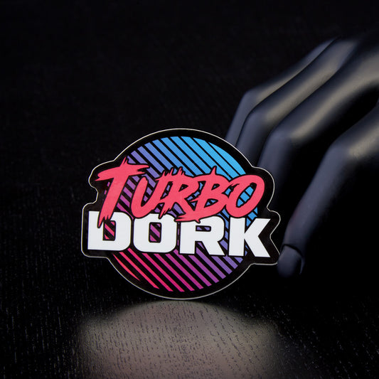 Turbo Dork logo sticker