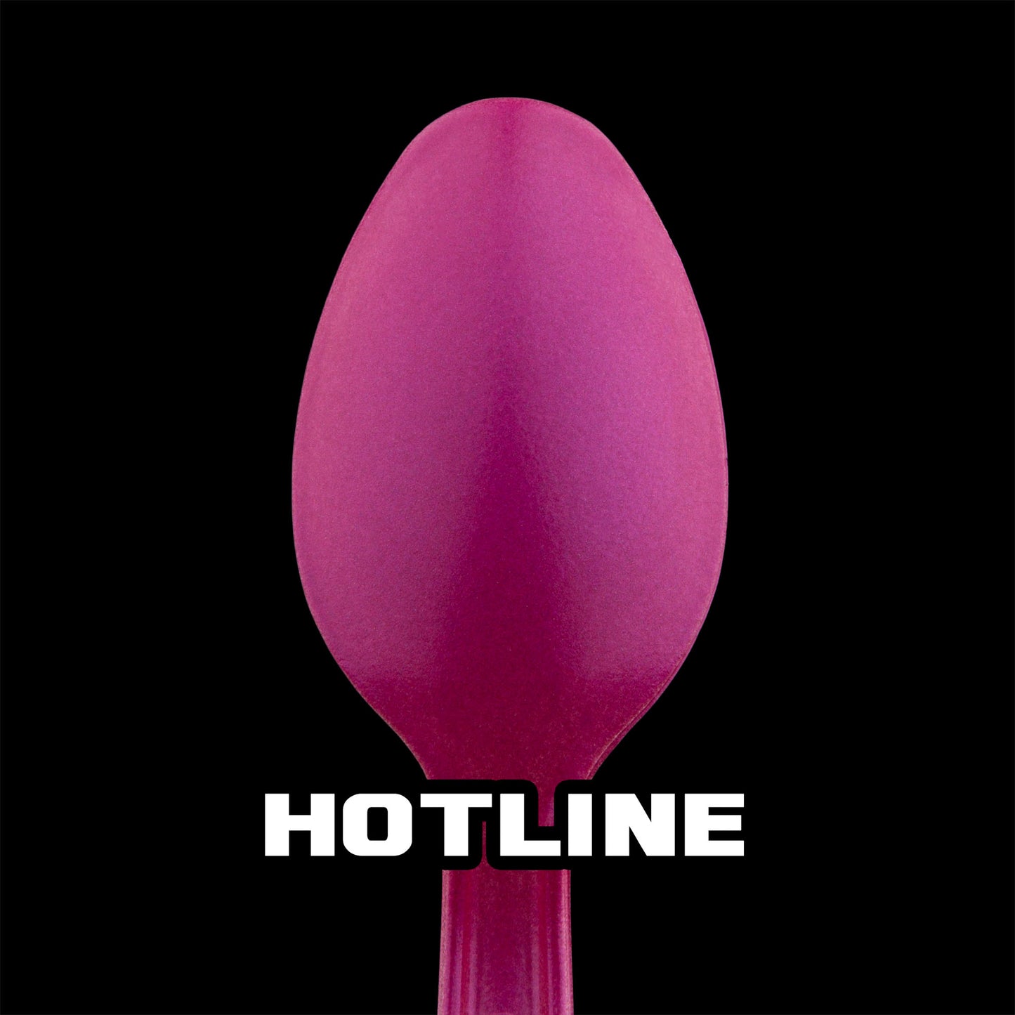spoon with hot pink metallic paint (Hotline)