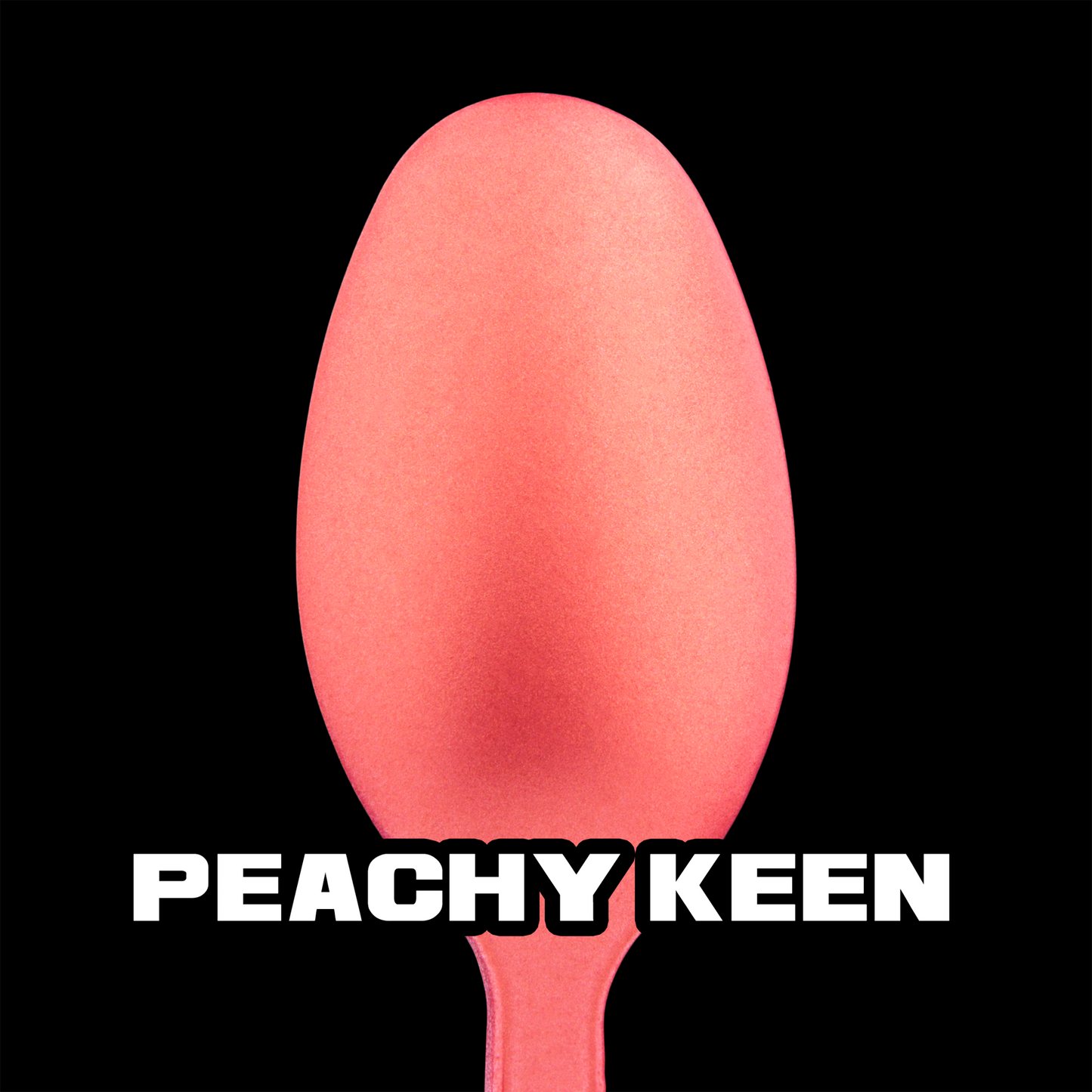 spoon with peach metallic paint (Peachy Keen)