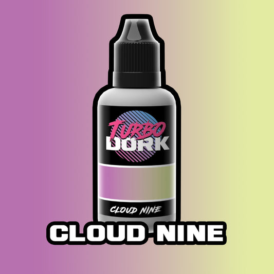 bottle of pink and yellow turboshift paint (Cloud Nine)