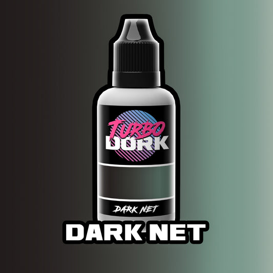 bottle of dark brown and green turboshift paint (Dark Net)
