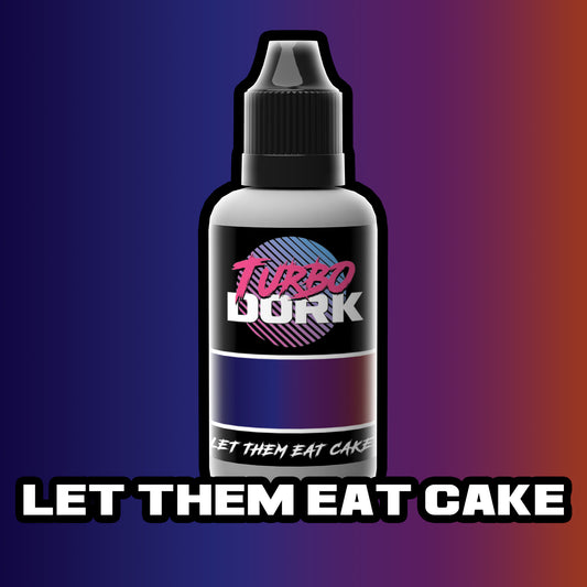 bottle of dark blue, purple, and orange turboshift paint (Let Them Eat Cake)
