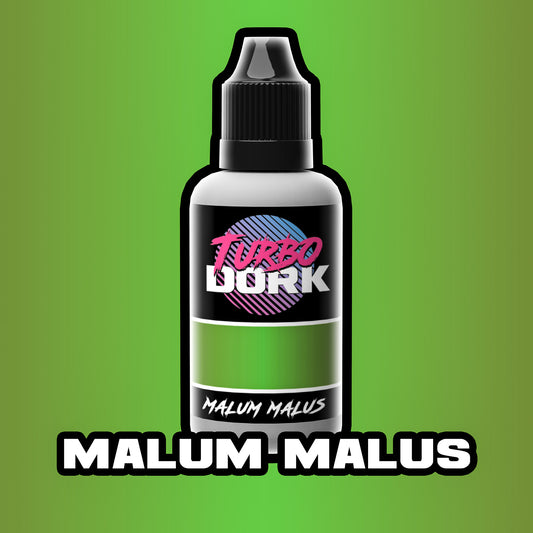 bottle of yellowish green metallic paint (Malum Malus)