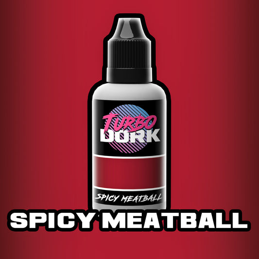 bottle of red metallic paint (Spicy Meatball)