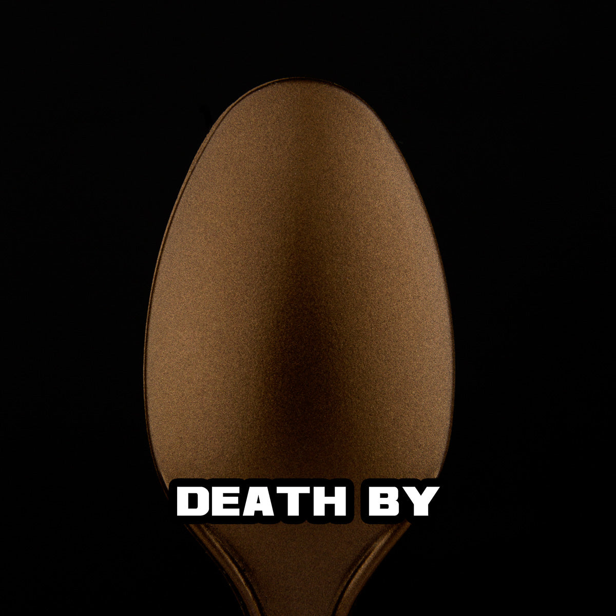 spoon with brown metallic paint (Death By)