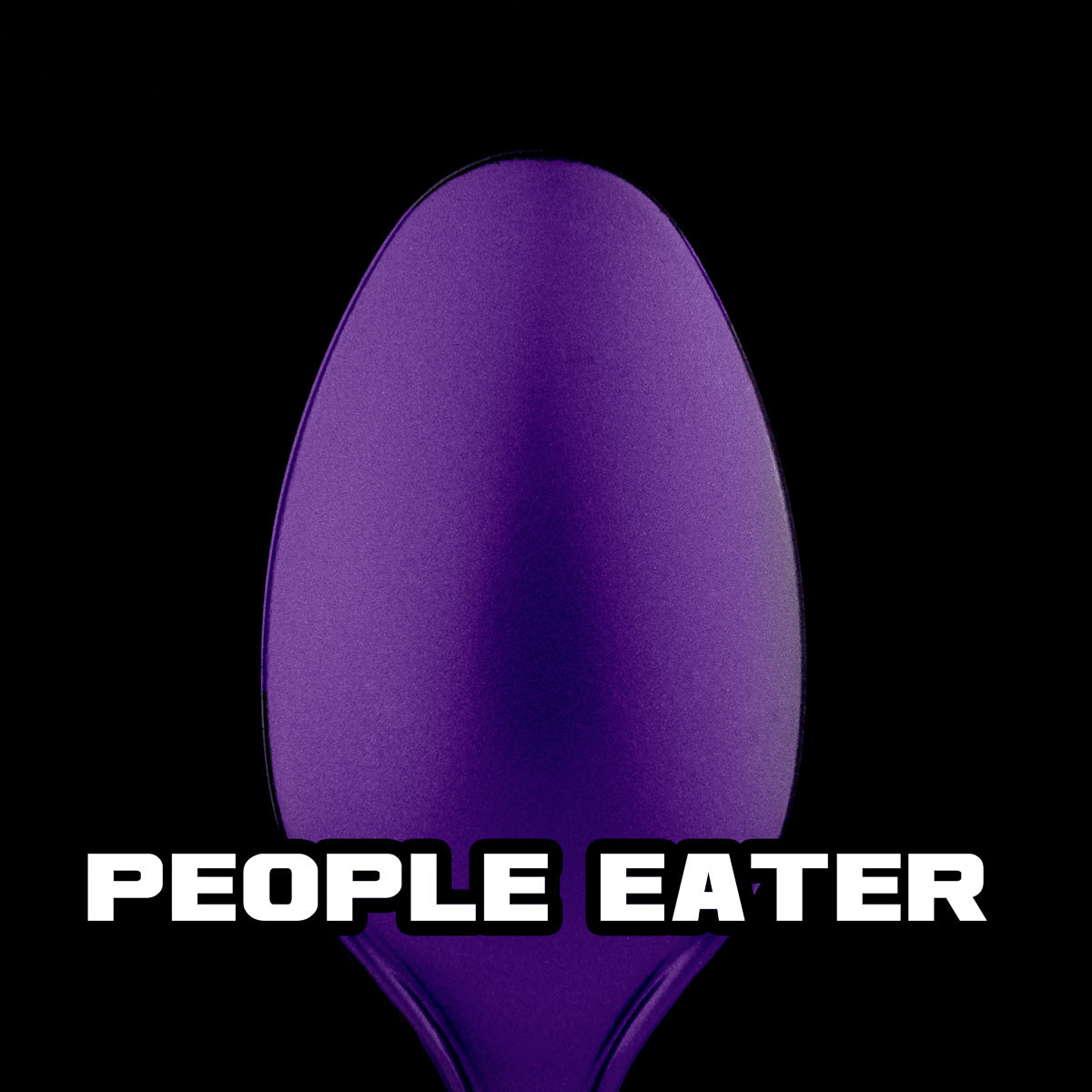 spoon with deep purple metallic paint (People Eater)