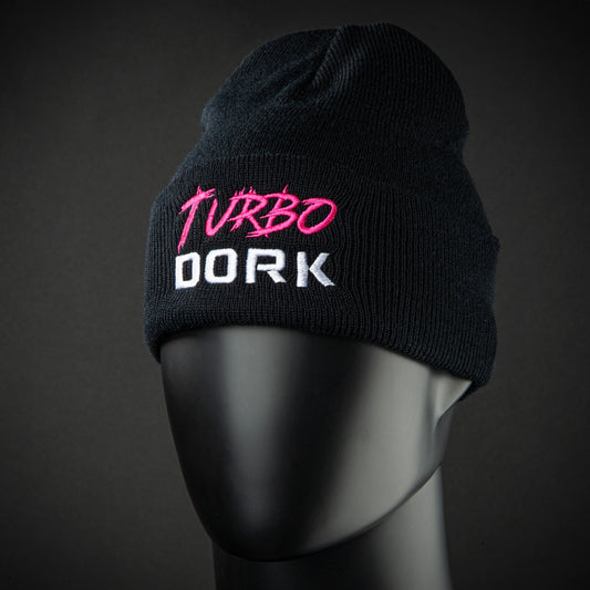 Turbo Dork logo black beanie